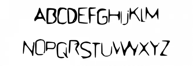 BFStencil फ़ॉन्ट अपरकेस