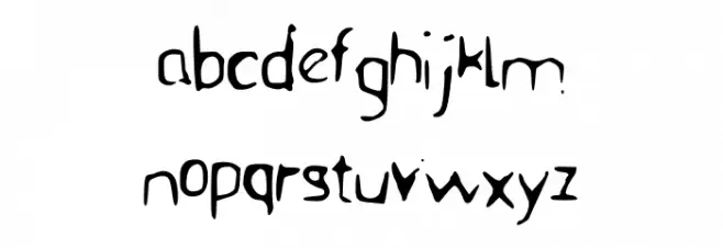BFStencil फ़ॉन्ट लोअरकेस