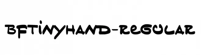 BFTinyHand-Regular  Frei Schriftart Herunterladen