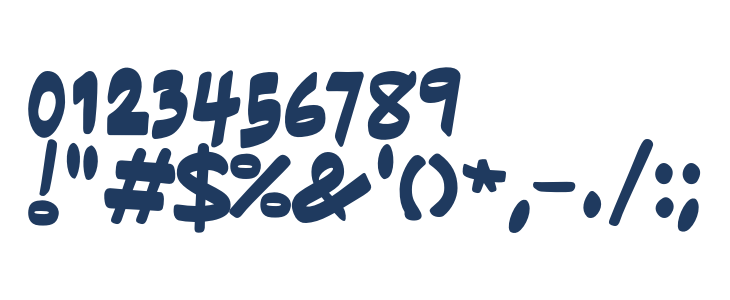 BFTinyHand-Regular Other Characters