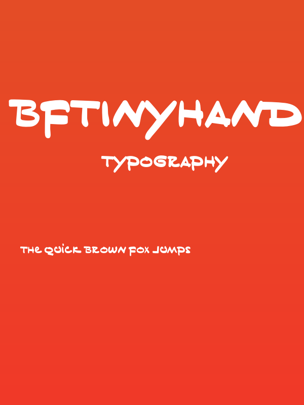 BFTinyHand-Regular Poster