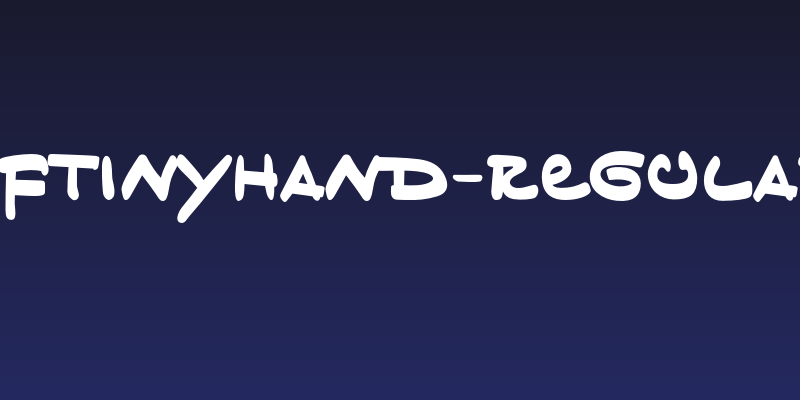 BFTinyHand-Regular Social Header