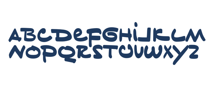 BFTinyHand-Regular Lowercase