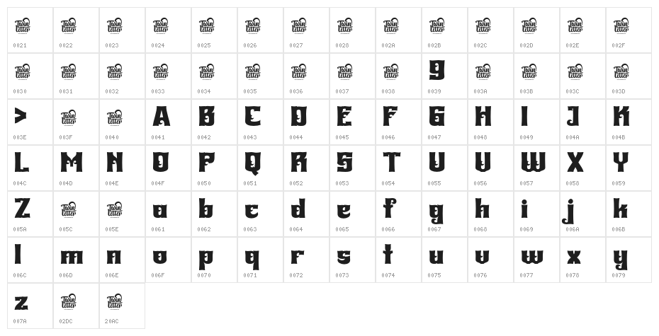 BHEKOF-Regular Character Map