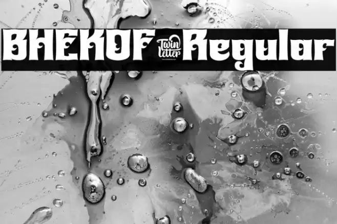 BHEKOF-Regular फ़ॉन्ट examples