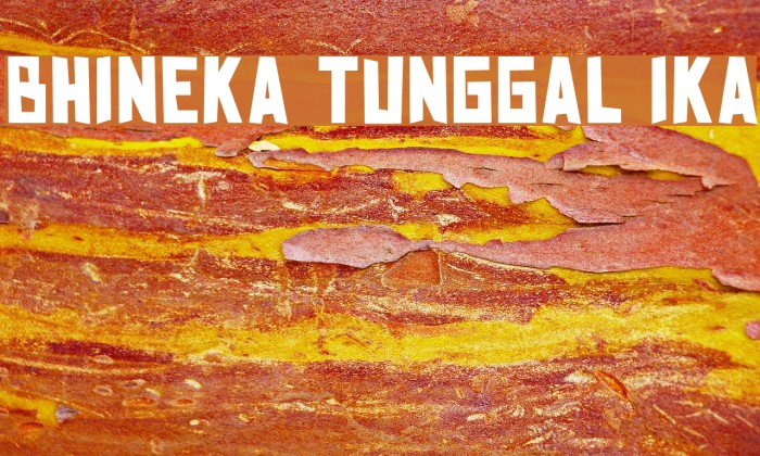 BHINEKA TUNGGAL IKA Font examples