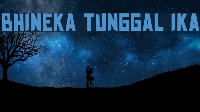 BHINEKA TUNGGAL IKA Font examples