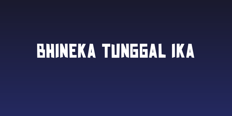 BHINEKA TUNGGAL IKA Social Header