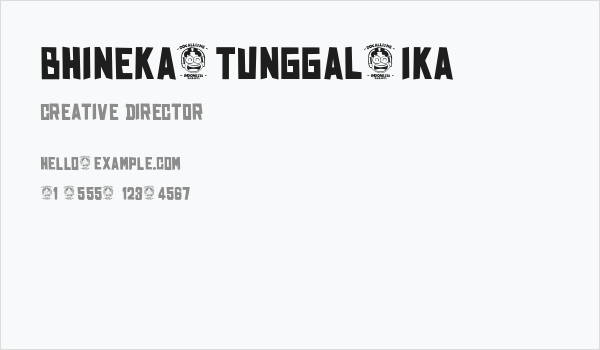 BHINEKA-TUNGGAL-IKA Business Card