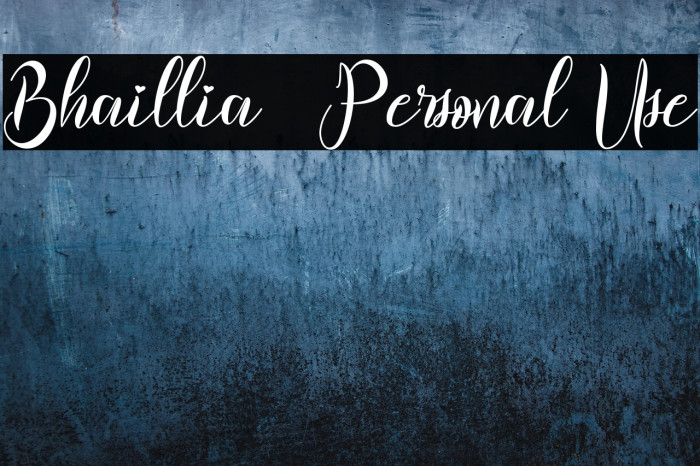 Bhaillia - Personal Use Example 3