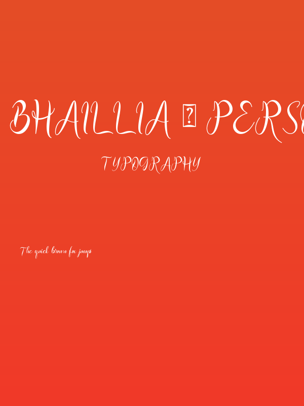 Bhaillia - Personal Use Poster