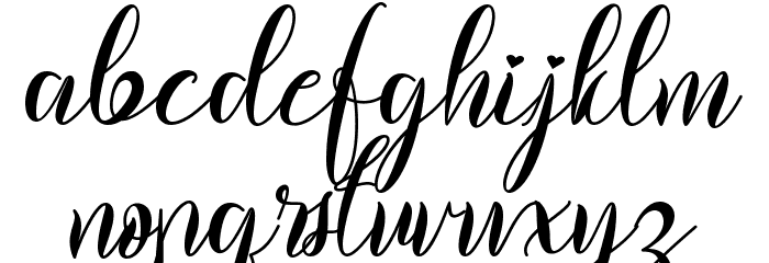 Bhaillia - Personal Use Font LOWERCASE