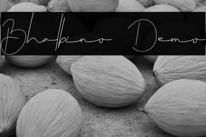 Bhalbino Demo Font examples