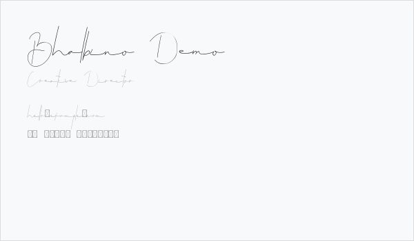 Bhalbino Demo Business Card