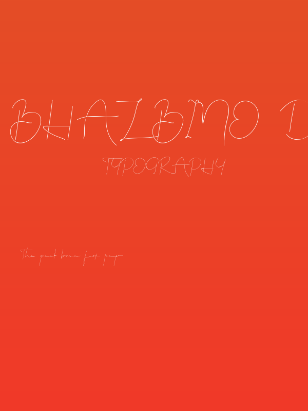 Bhalbino Demo Poster