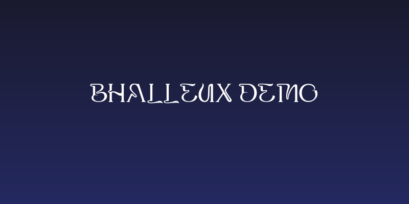 Bhalleux Demo Social Header