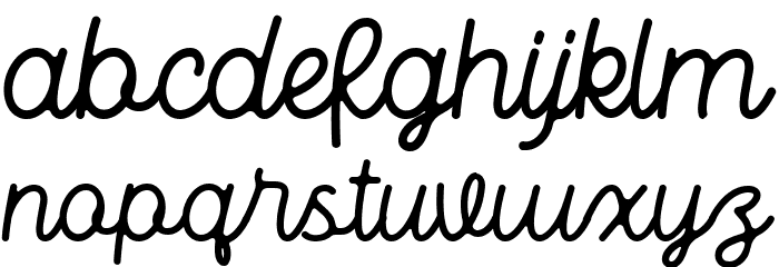 Bhamious Font LOWERCASE