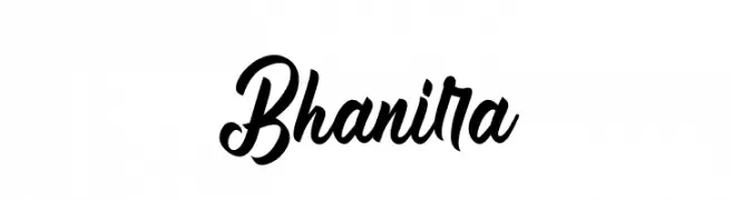 Bhanira  フリーフォントのダウンロード