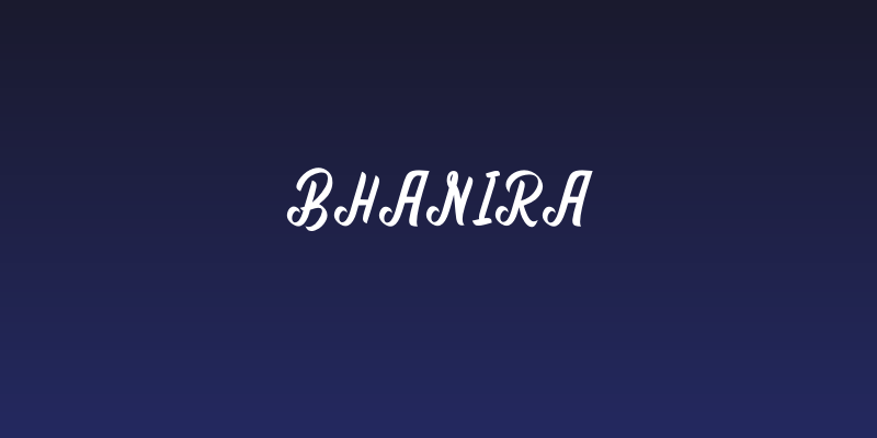 Bhanira Social Header