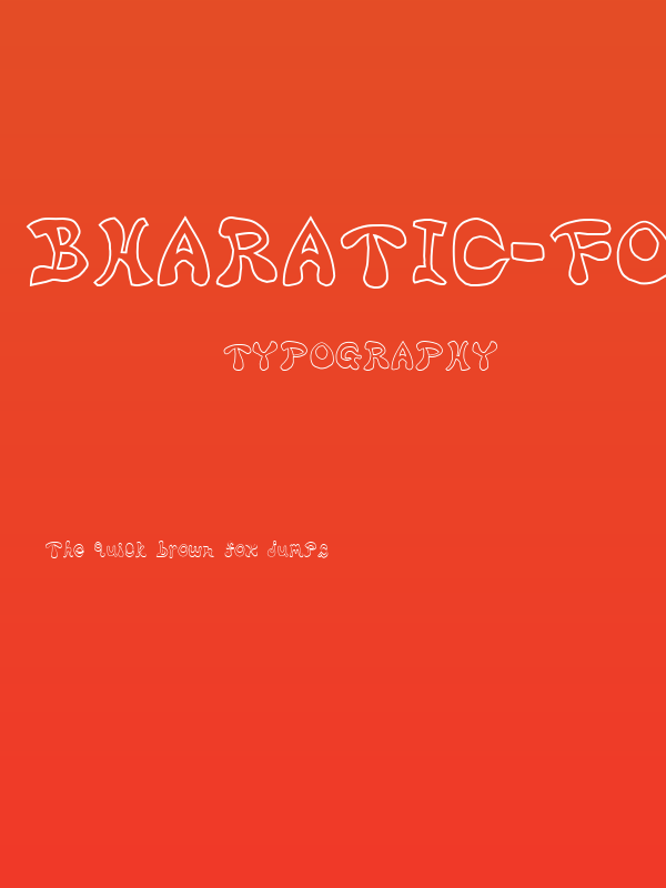 Bharatic-Font[W] Poster