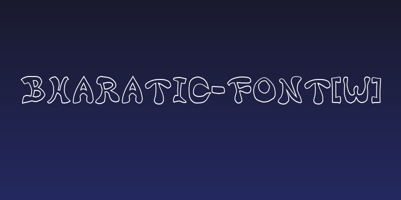 Bharatic-Font[W] Social Header