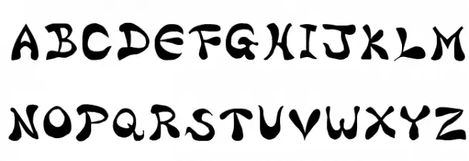 Bharatic-Font Schriftart Groß