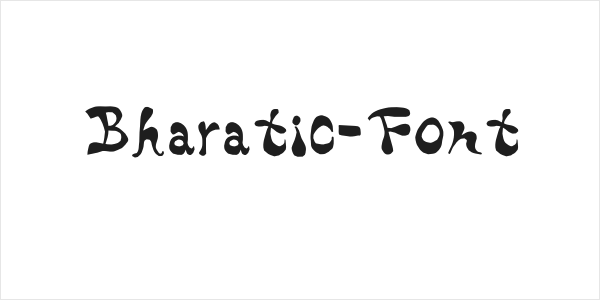 Bharatic-Font Logo