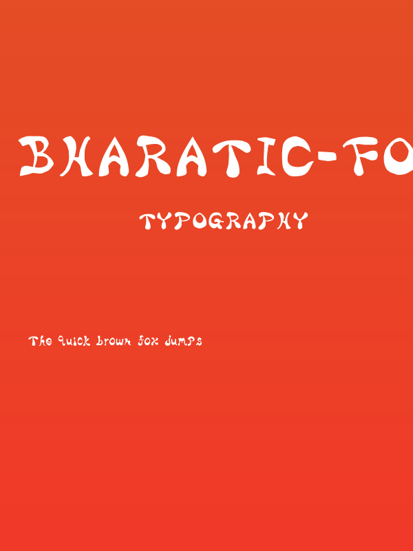 Bharatic-Font Poster