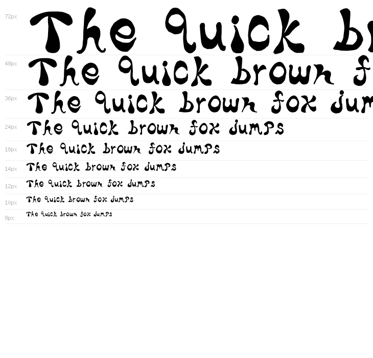 Bharatic-Font Waterfall