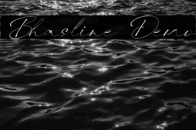 Bhasline Demo Font examples
