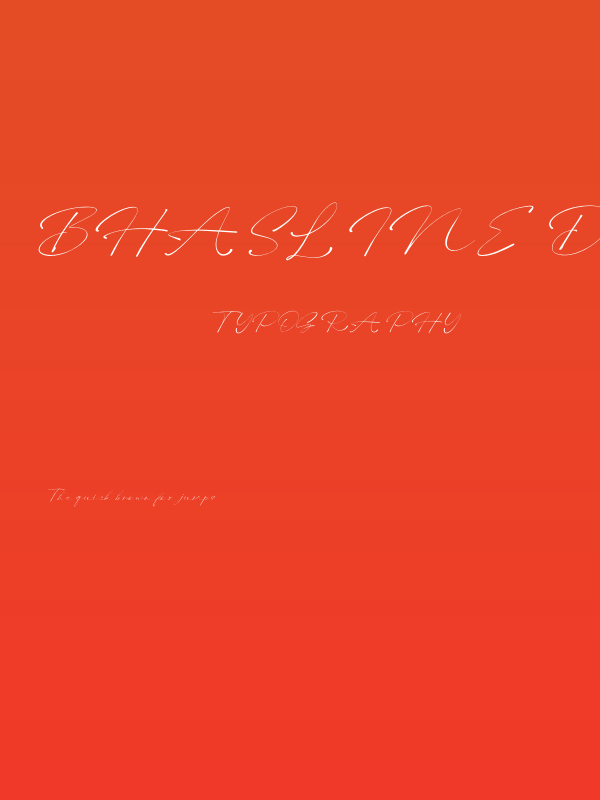 Bhasline Demo Poster