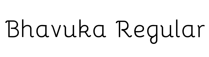 Bhavuka Regular Schriftart