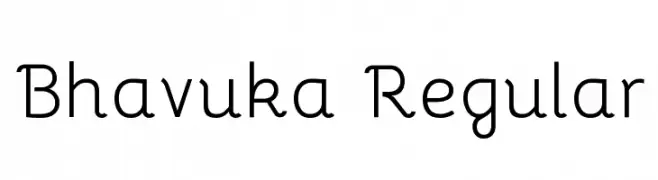 Bhavuka Regular  フリーフォントのダウンロード