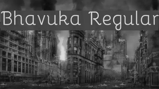 Bhavuka Regular Schriftart examples