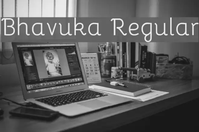 Bhavuka Regular Schriftart examples