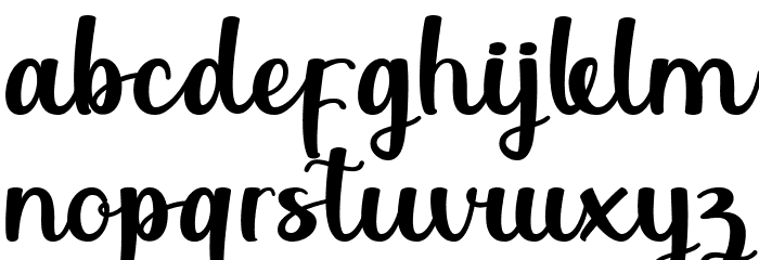 Bhellvast Font LOWERCASE