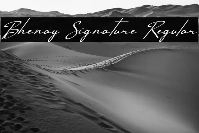 Bhenay Signature Regular Example 1