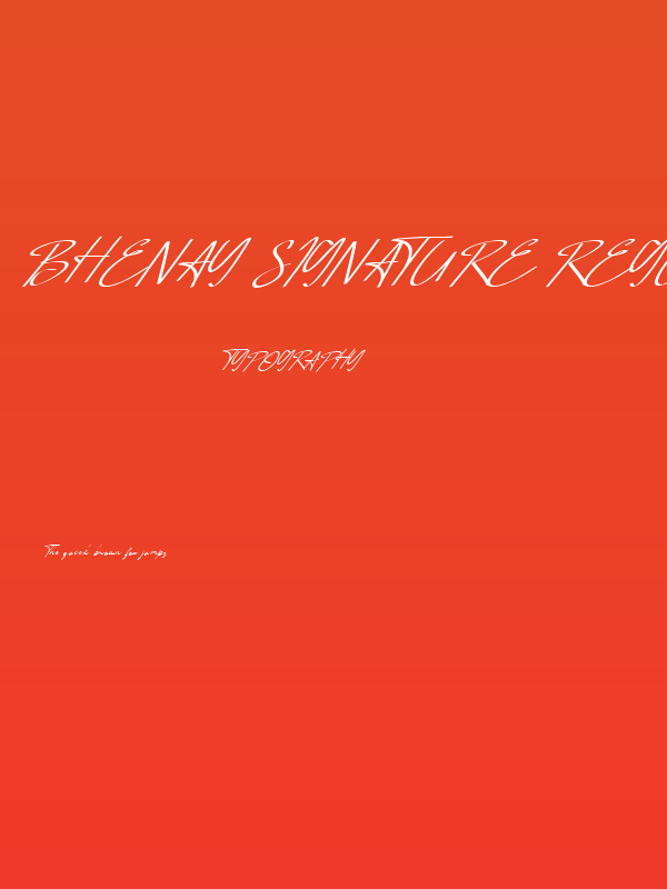 Bhenay Signature Regular Poster