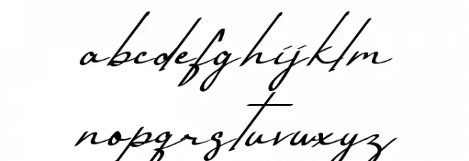 Bhenay Signature Regular Caratteri MINUSCOLO