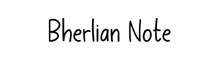 Bherlian Note  Free Fonts Download