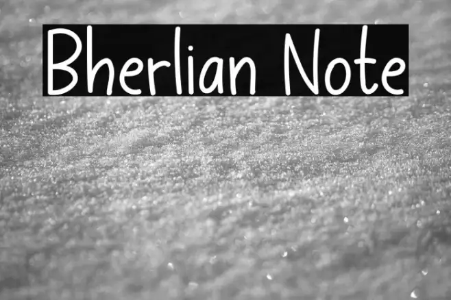 Bherlian Note Example 2
