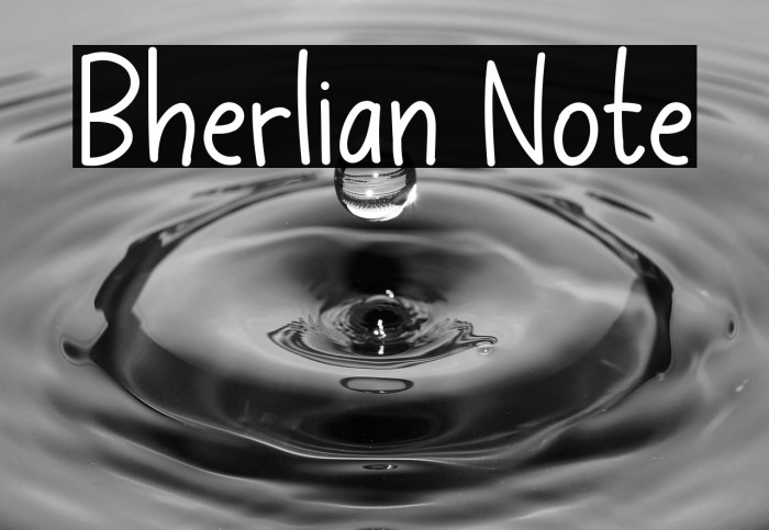 Bherlian Note Example 3