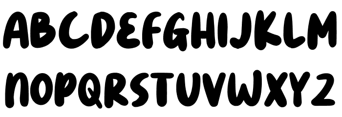 Bholu Bold Font LOWERCASE