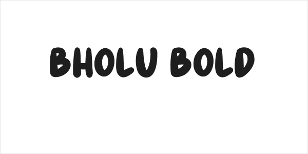 Bholu Bold Logo