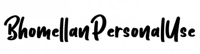 Bhomellan Personal Use  Free Fonts Download