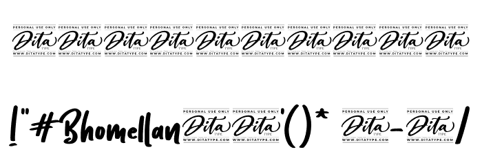 Bhomellan Personal Use Font OTHER CHARS
