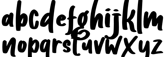 Bhomellan Personal Use Font LOWERCASE