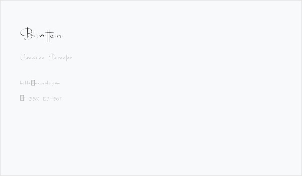Bhotten Business Card