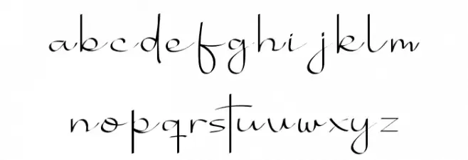 Bhotten Caratteri MINUSCOLO