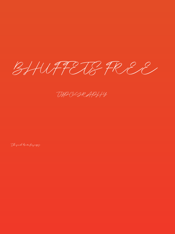 Bhuffets Free Poster